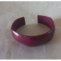 Bracelet en cuir violet n°2